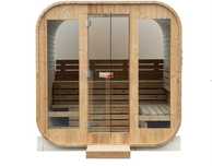 Nowa kwadratowa sauna dla 6 osób.