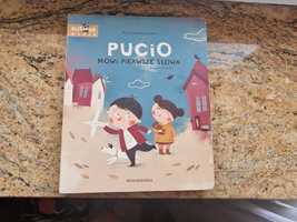 2 książki Pucio mówi pierwsze słowa i Pucio ćwiczenia z mówienia