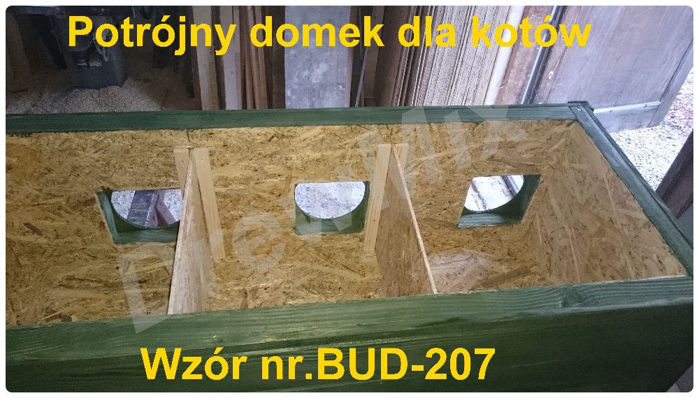 OCIEPLENIE 3 CM Domek Buda Potrójna Dla Kota BUD-207