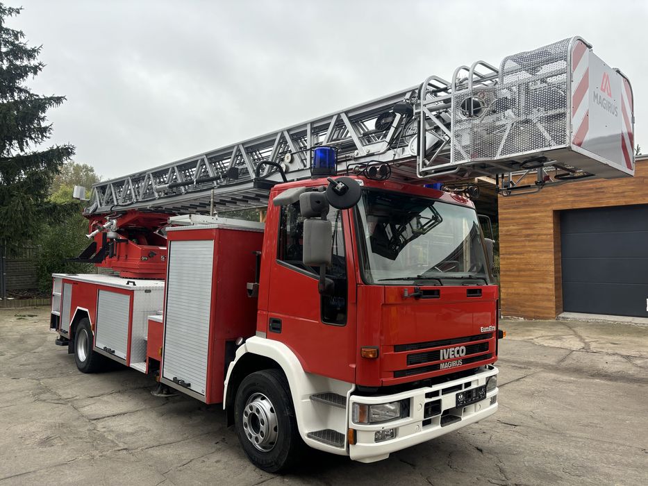 Drabina Strażacka Pożarnicza Podnośnik Straż Magirus