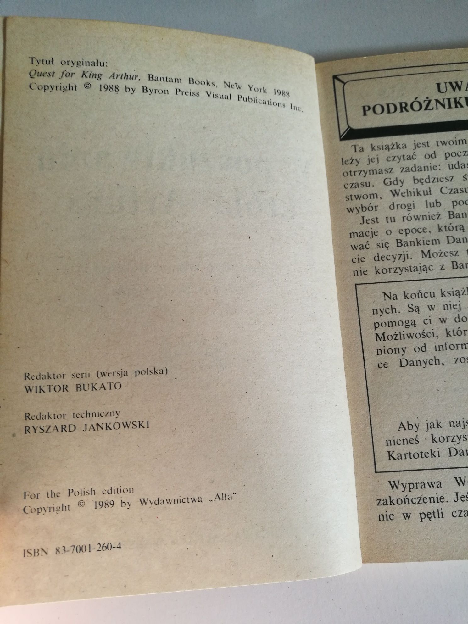 Książka "Wehikuł czasu I W poszukiwaniu króla Artura"