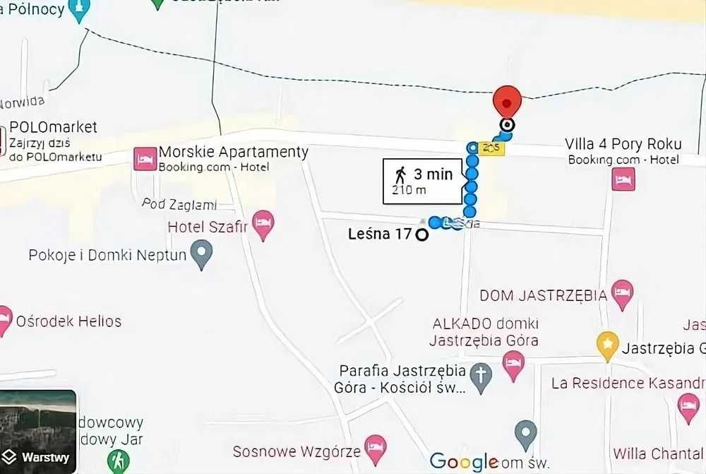 Pokoje Gościnne 250 m od morza! - Nocleg Jastrzębia Góra