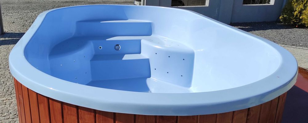 Całoroczny basen 10 os masaż pokrywa LED balia jacuzzi sauna transport