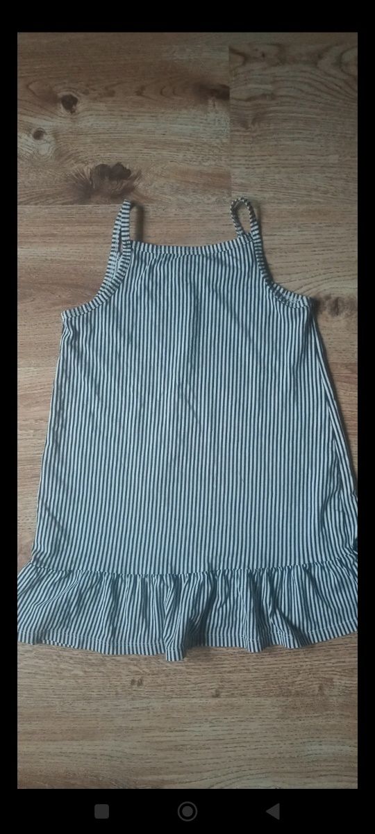Sukienka w paski H&M rozmiar 110/116