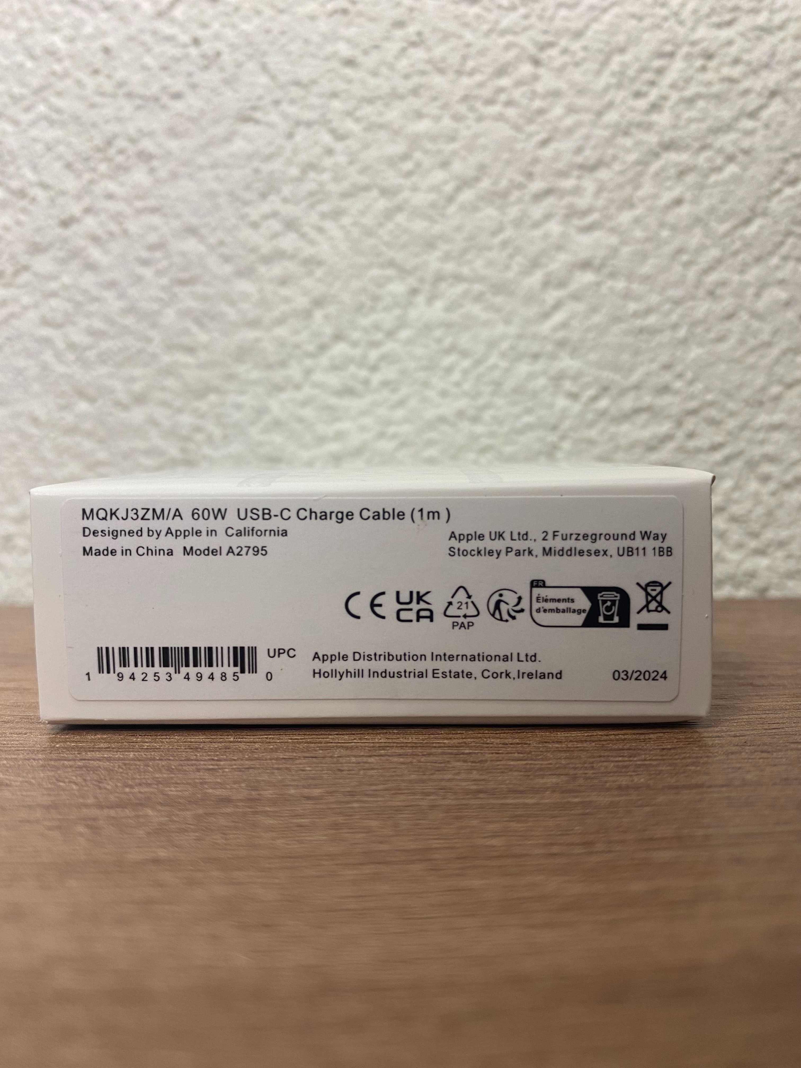 Apple Кабель 60W USB-C швидкісний шнур для iphone 15| FineWoven 1m