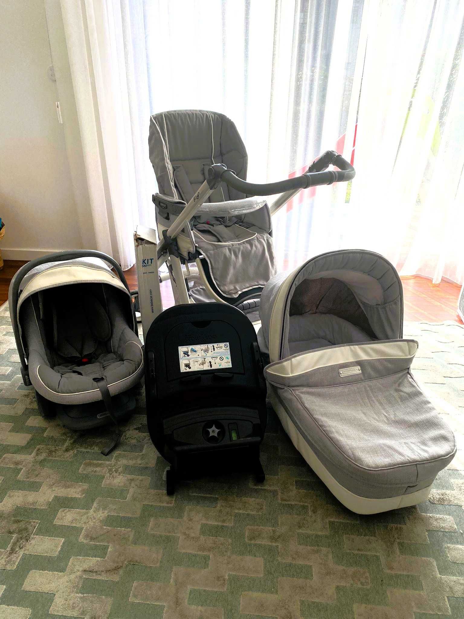 Carrinho Trio Bébécar ip-op Evolution + ISOFIX