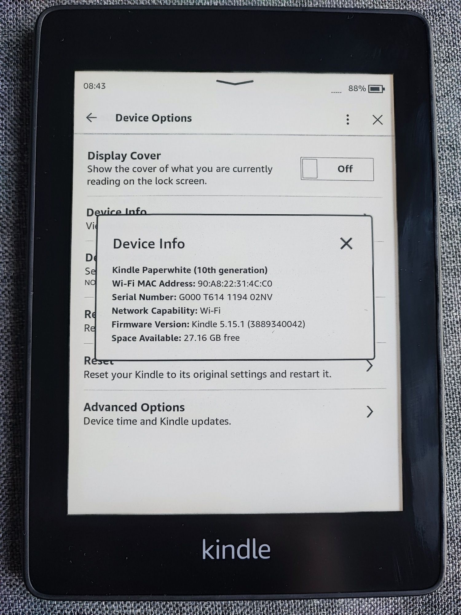 Kindle Paperwhite 32gb 10th generation