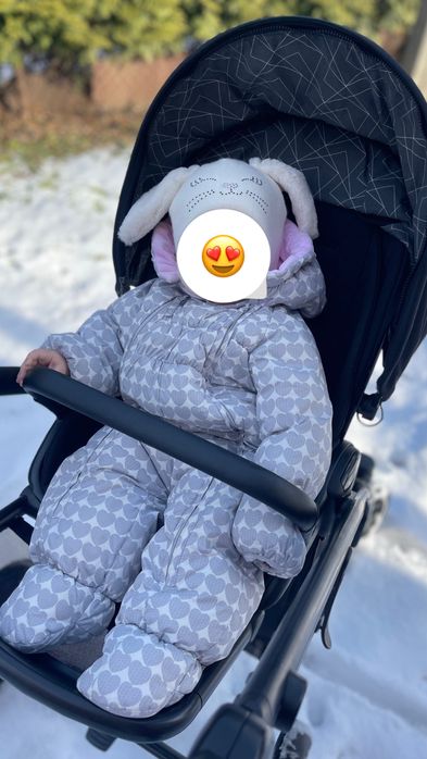 Зимовий комбінезон+ шапочка 80р