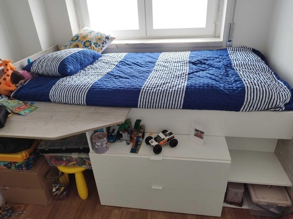 Cama alta  de Solteiro
