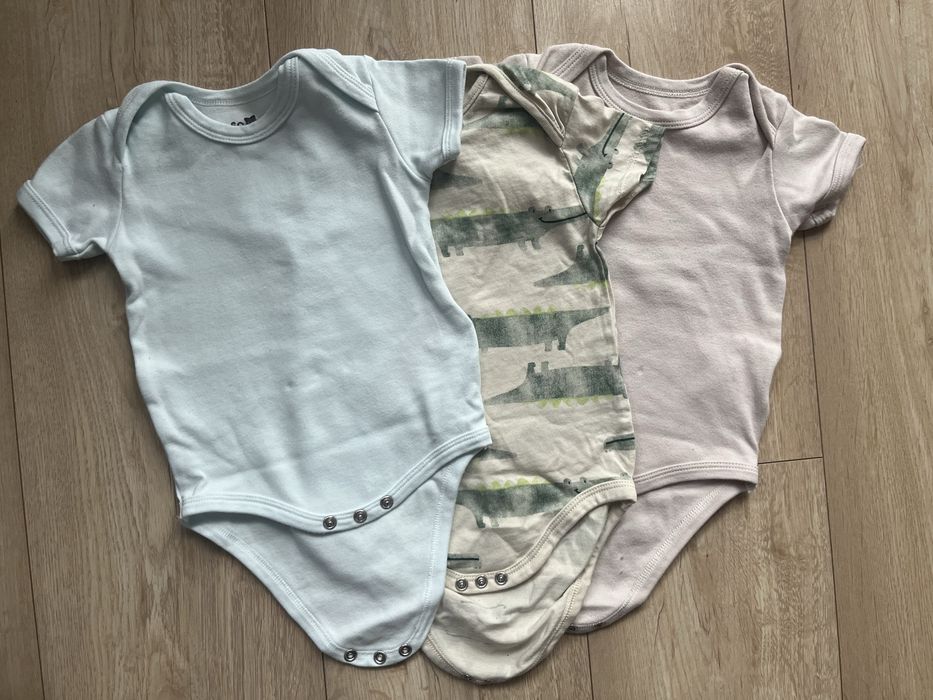 Body krotki rekaw chlopiece 80 3 szt