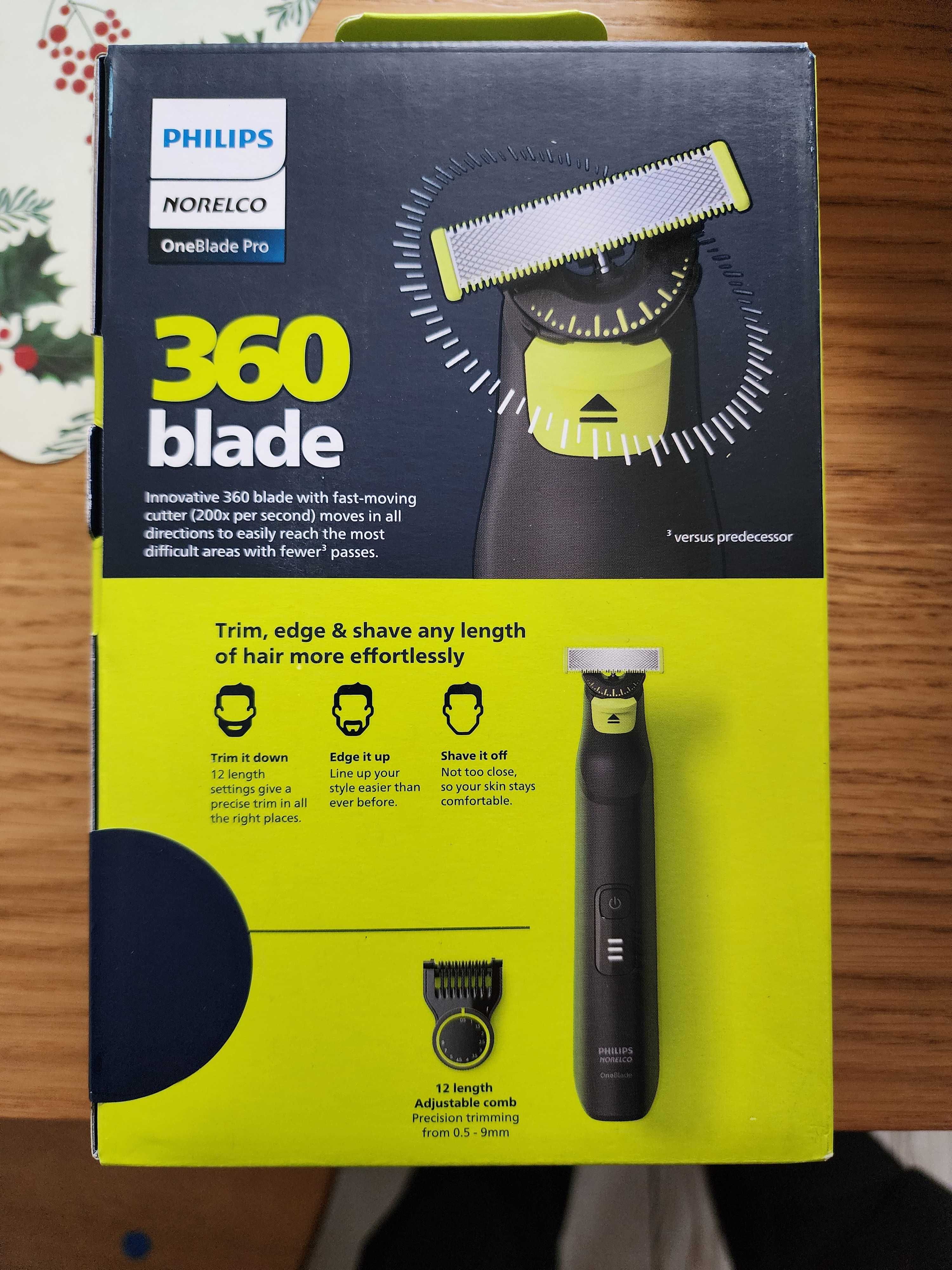 Чоловіча електробритва Philips Norelco OneBlade Pro 360 QP6531/70 NEW