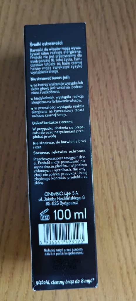 Toner do włosów Onlybio Espresso