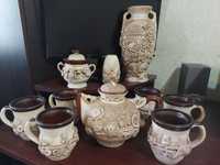 Чайний сервіз та вази в Українському стилі