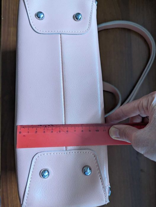 сумка жіноча шкіряна, колір пудра