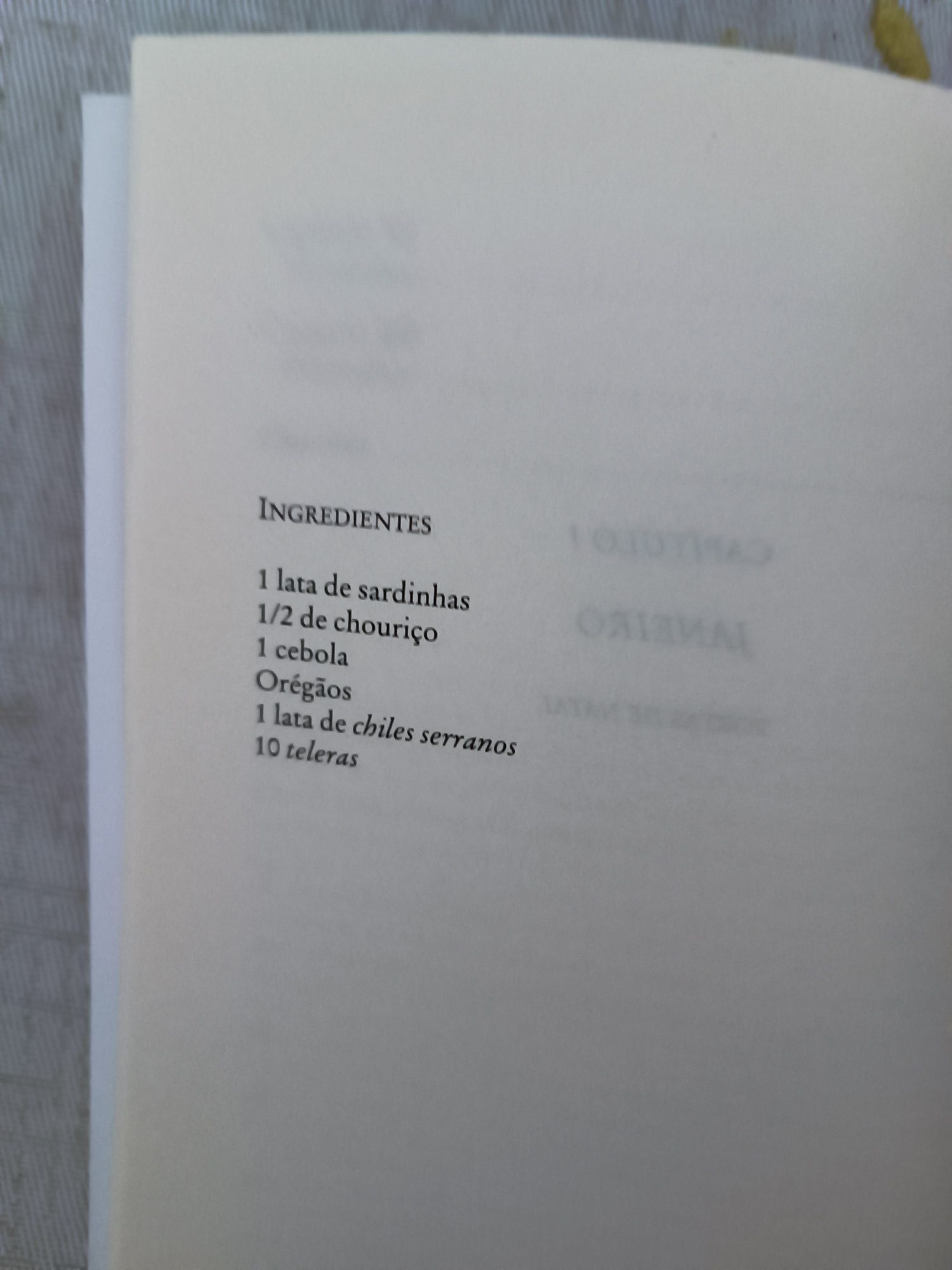 Livro "Como Água para Chocolate"