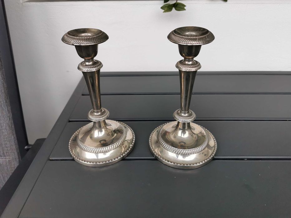 Skandynawskie świeczniki wysokie antyk