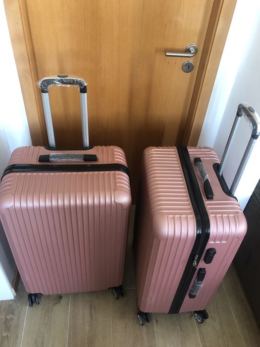 Mala grande rosa novo