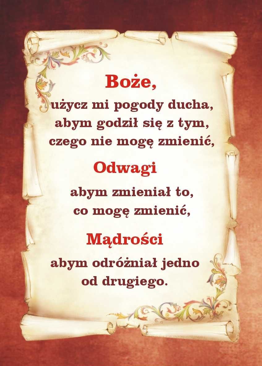Desiderata modlitwa o pogodę ducha A4 laminowana