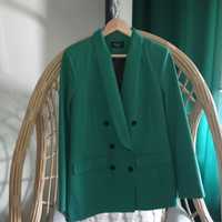 Garnitur zielony marynarka spodnie Mohito 42 nowy