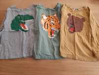 8 szt. koszulek na długi rękaw dla chłopca h&m 110/116