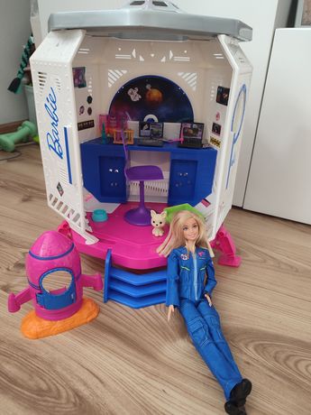 Lalka Barbie- rakieta kosmiczna + akcesoria