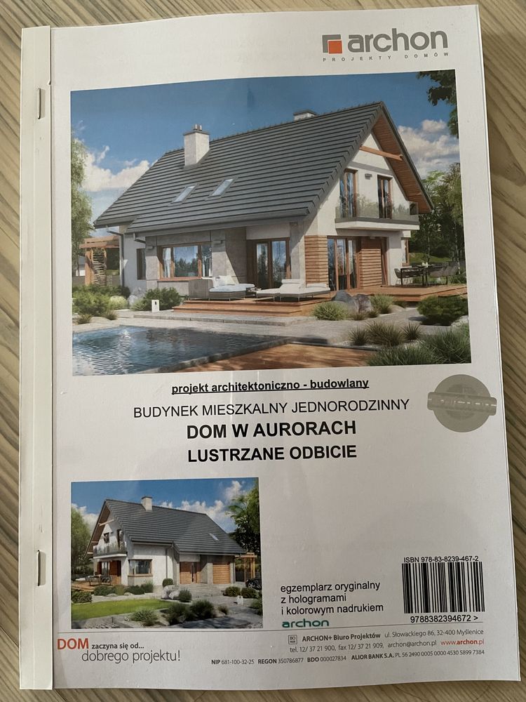 Projekt Dom w aurorach (odbicie lustrzane)