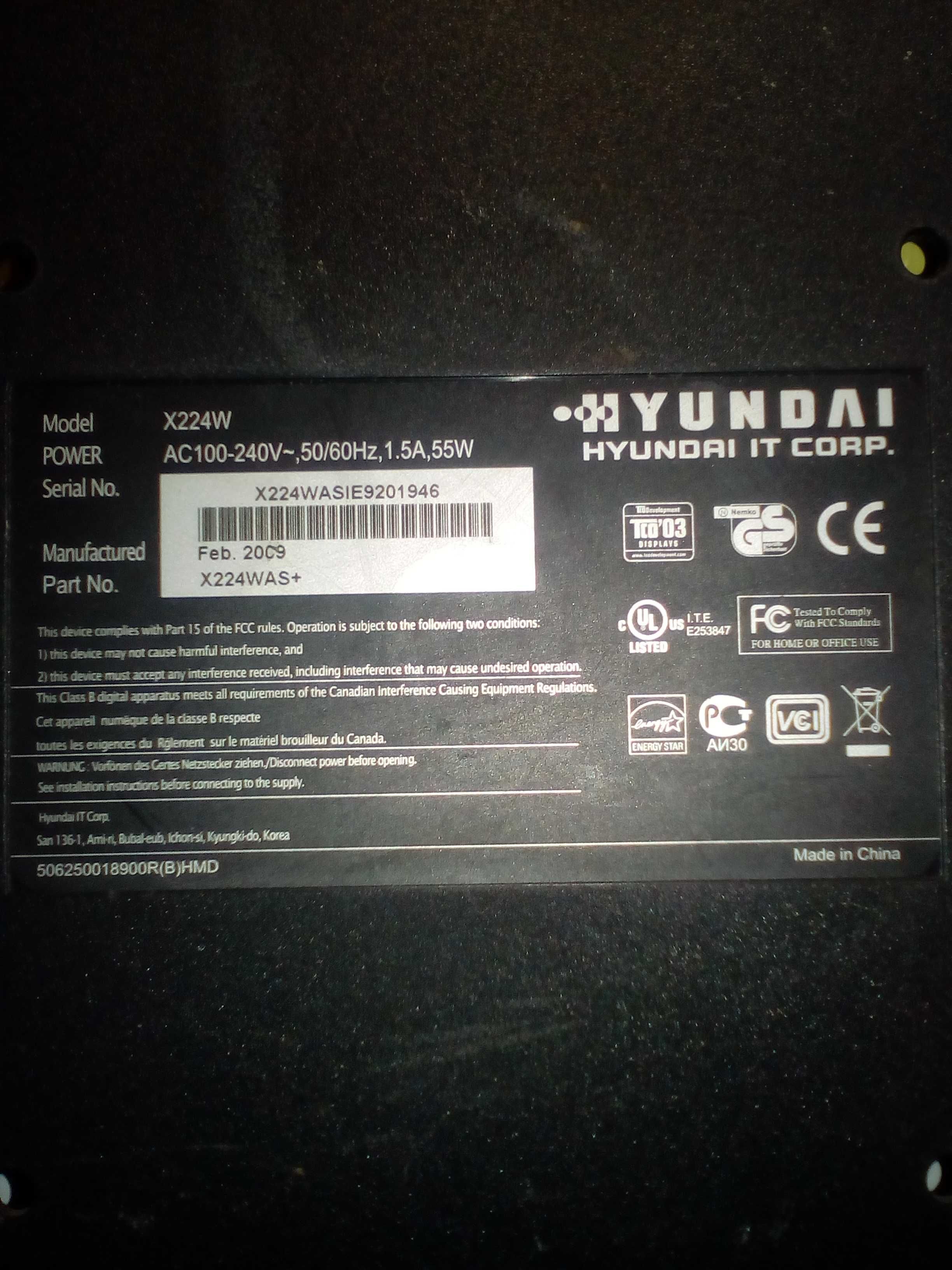 Hyundai X224W--розбiр розбитого