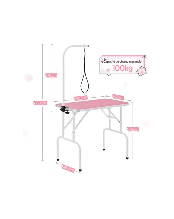 Mesa tosquia rosa PORTES GRÁTIS !!