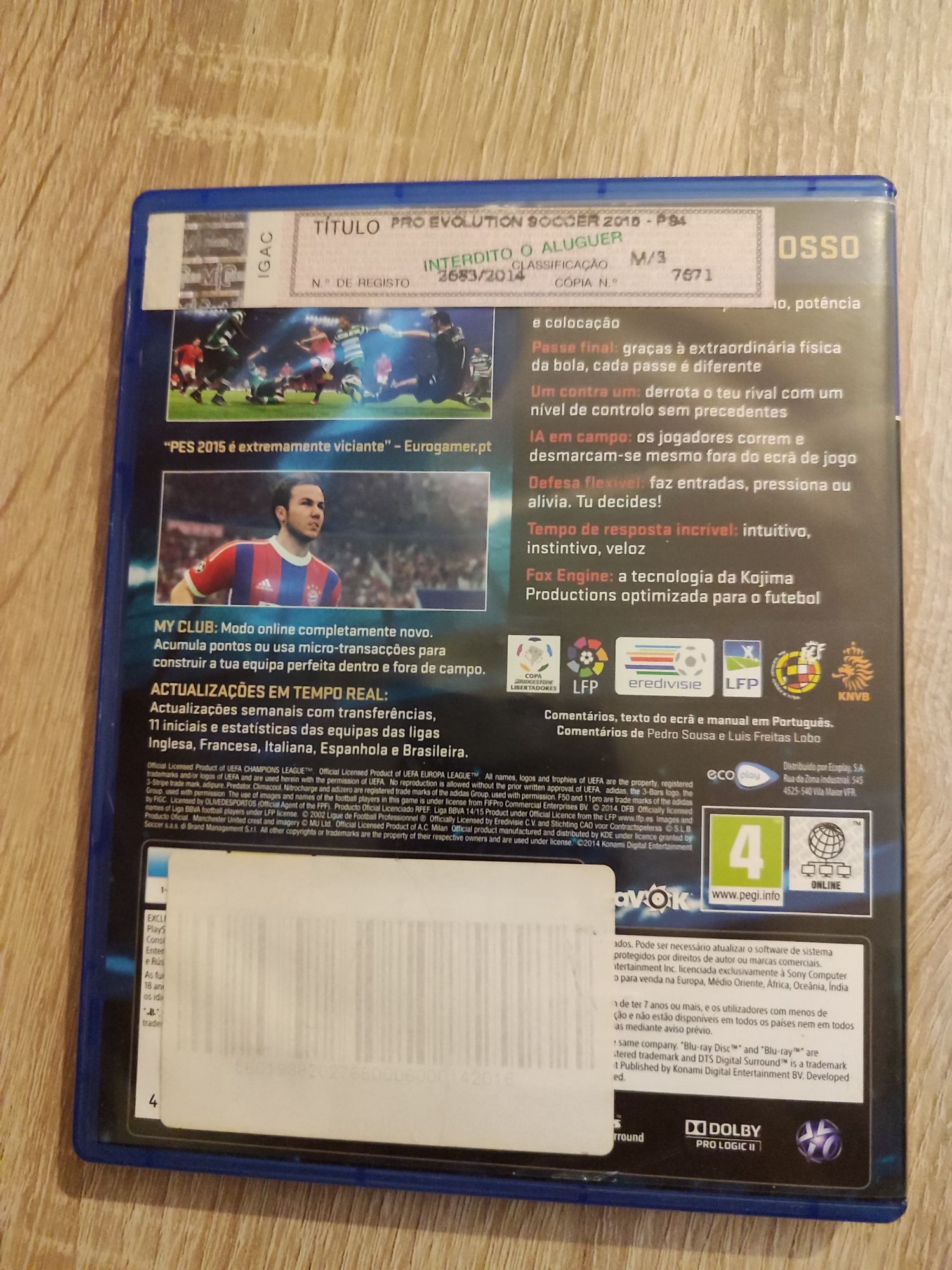 PES 2015 PS4 Pro evolution soccer