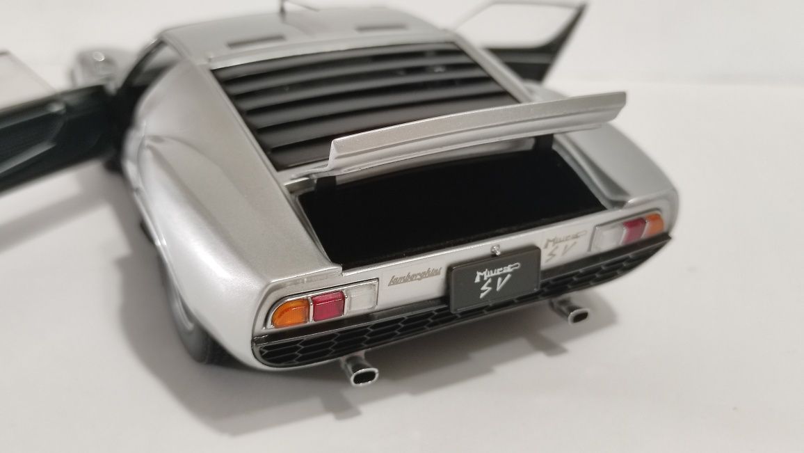 Lamborghini Miura SV, Kyosho, Silver 1:18