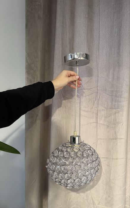 Zestaw oświetleniowy lampka nocna lampka wisząca kryształkowa