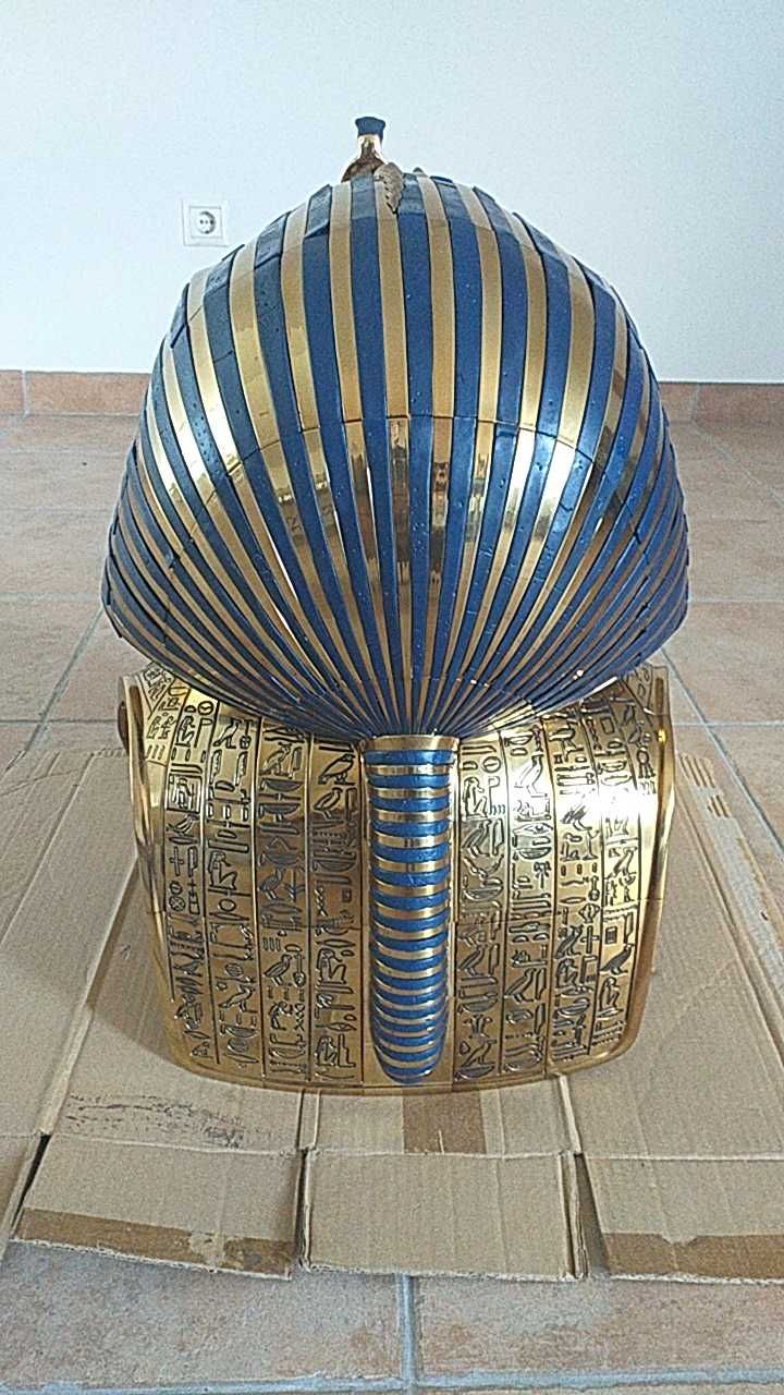 Réplica máscara de Tutancâmon, antigo egipto, dimensões reais.