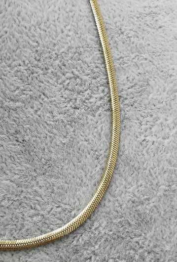 Łańcuszek złota stal chirurgiczna żmijka płaska 45 cm 2,8 mm LR55