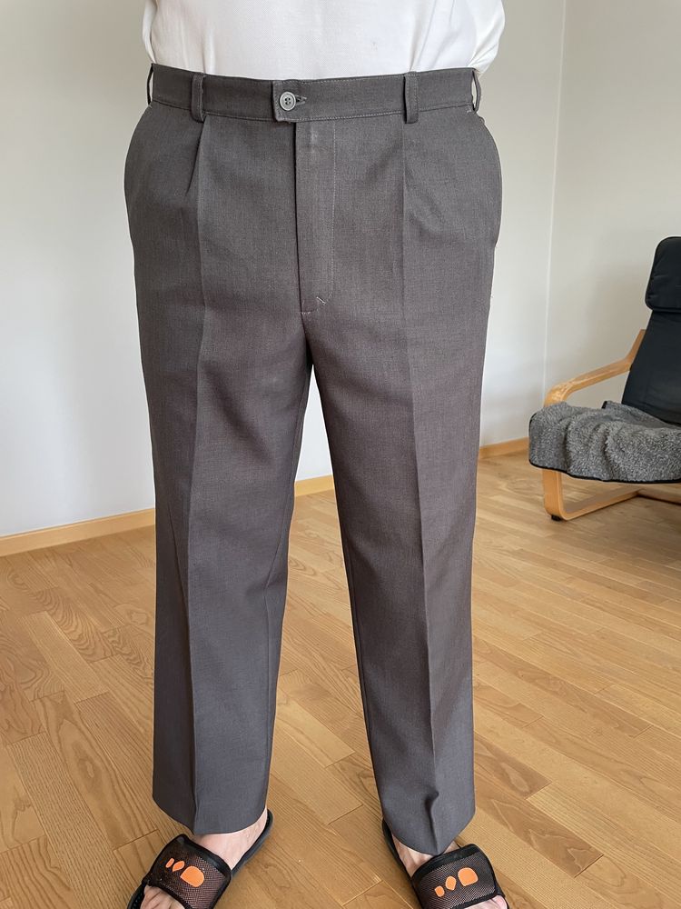 Spodnie męskie materiałowe L/XL