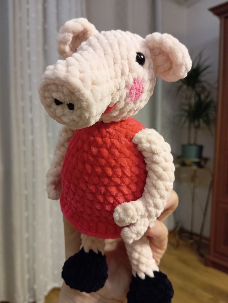 Świnka Peppa na szydełku.