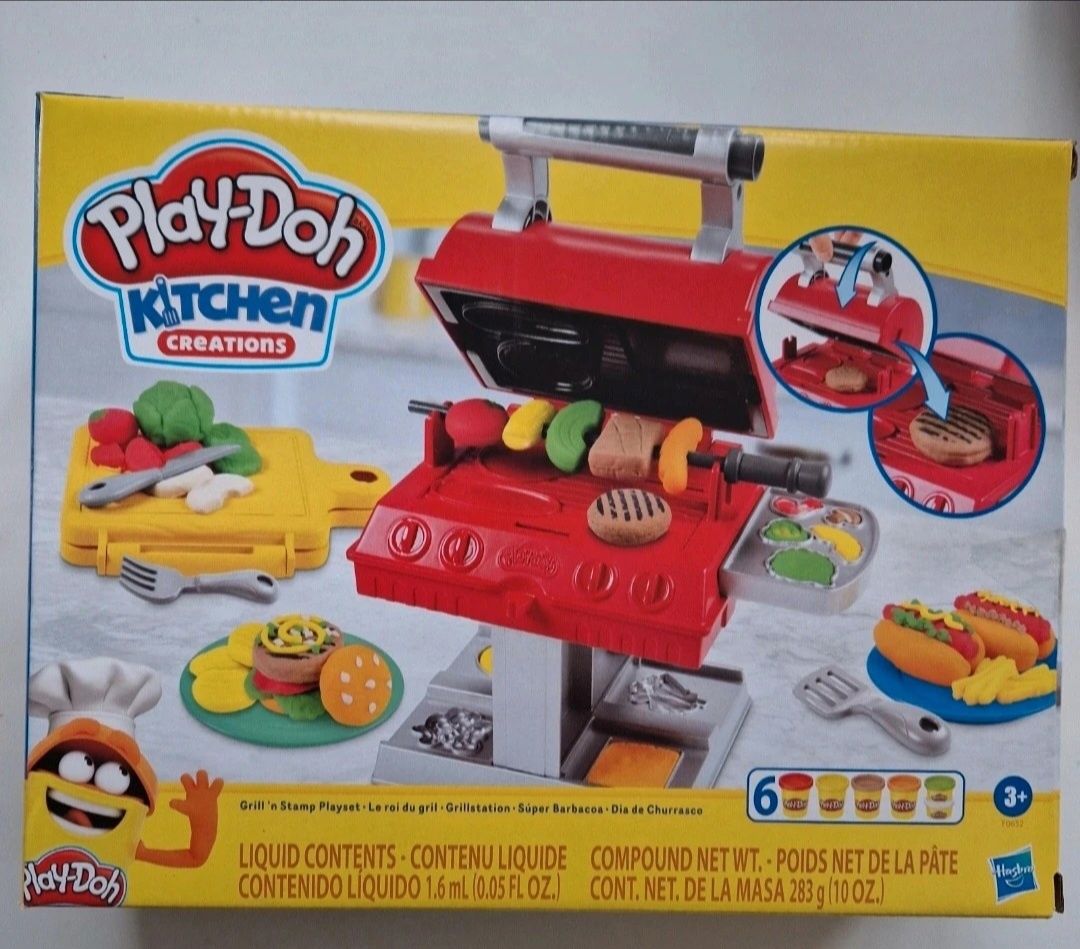 Nowy zestaw ciastoliny playdoh Play-Doh grill grillowanie kitchen