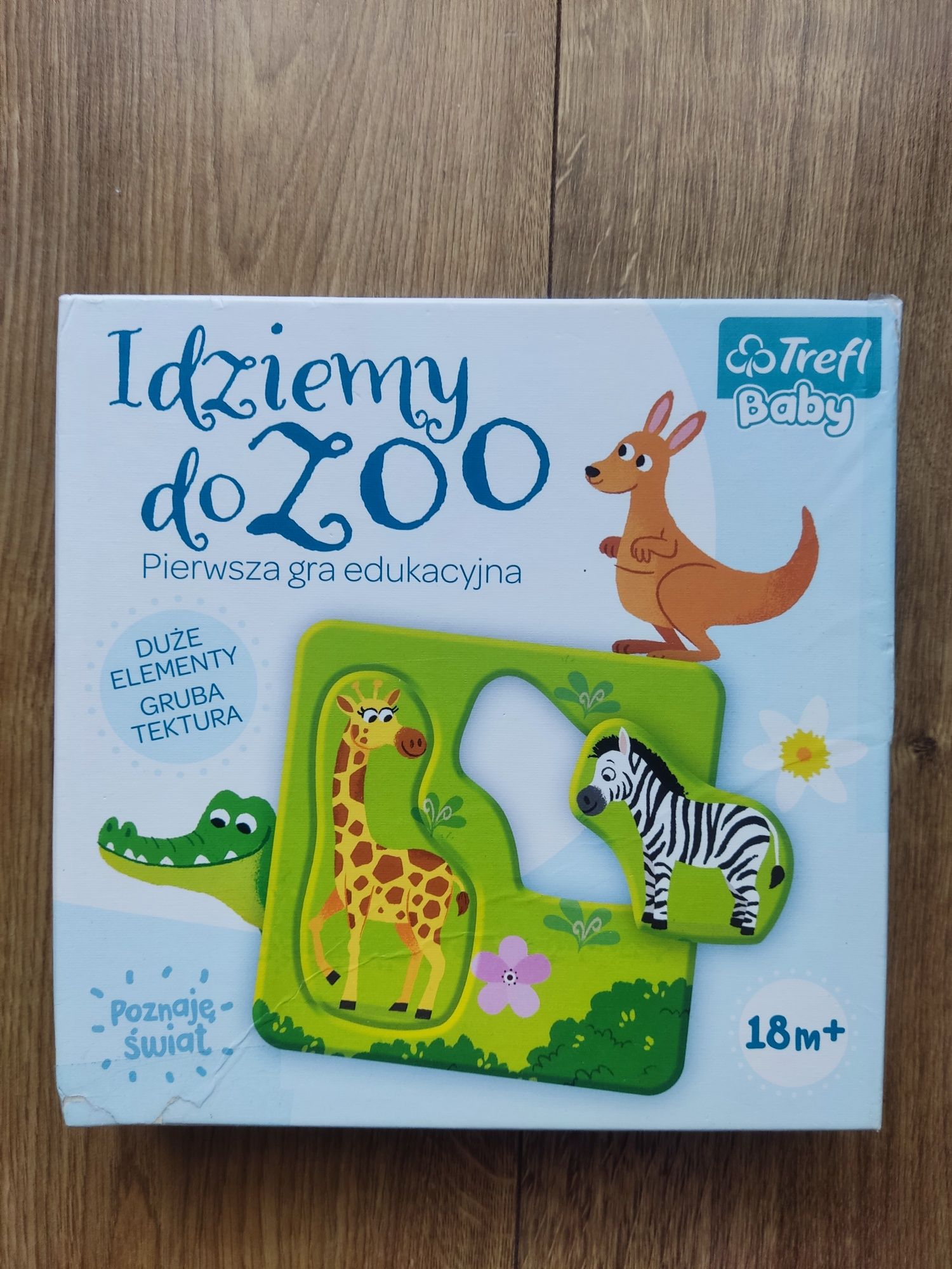 Trefl Idziemy do Zoo gra edukacyjna układanka puzzle zwierzęta