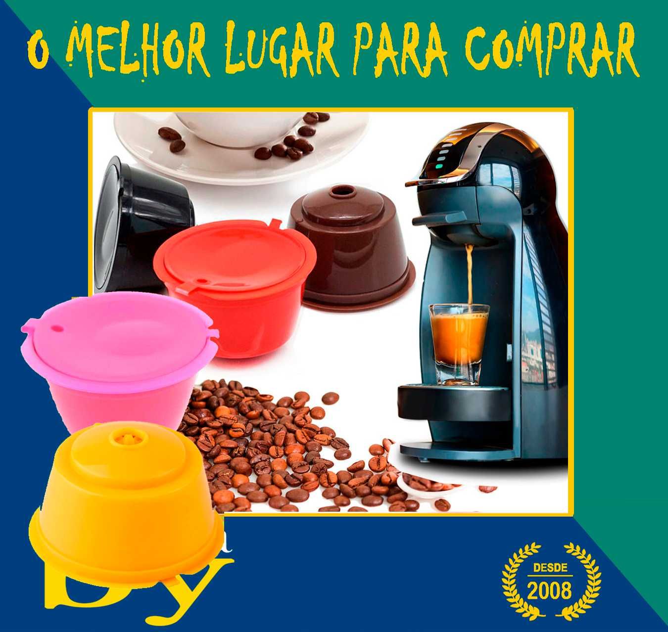 3 Cápsulas Café Reutilizáveis Dolce Gusto + colher medidor