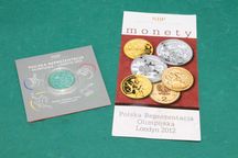 Moneta SREBRO 10 zł Polska reprezentacja olimpijska Londyn 2012 folder
