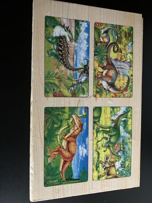 Caixa puzzles motivo dinossauros