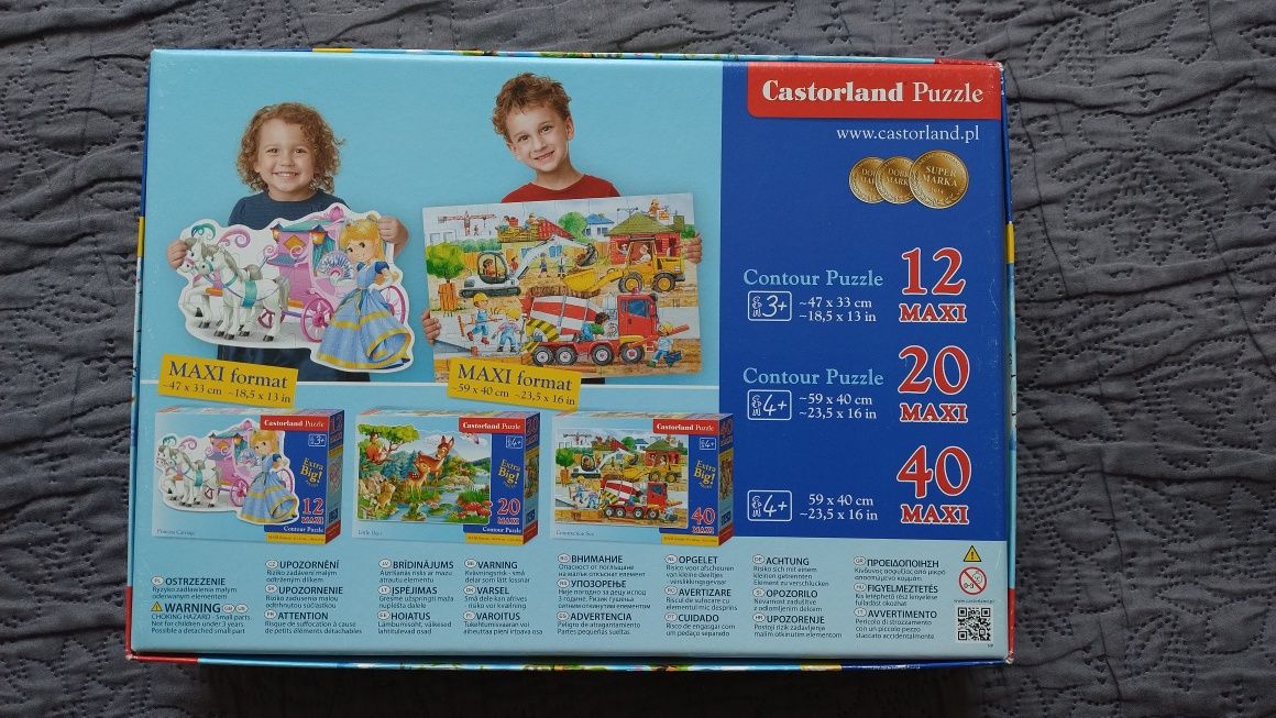 Puzzle 4+ Mapa świata 40 dużych elementów
