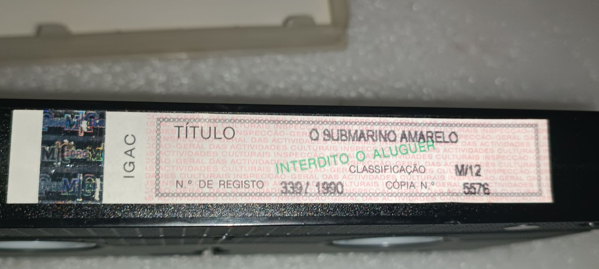 Rara Cassete e antiga VHS os Beatles "O Submarino Amarelo"