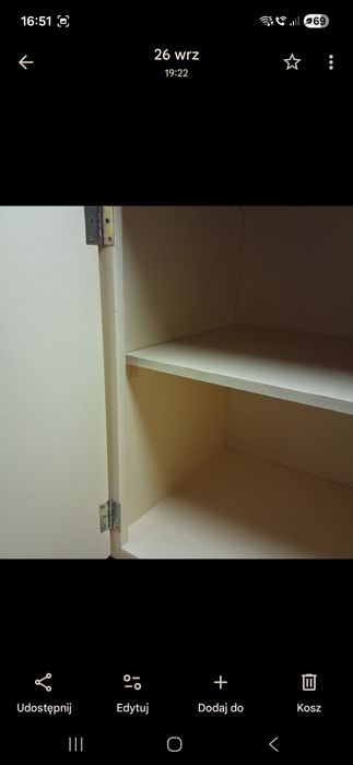 Kredens, stół, krzesła PRL