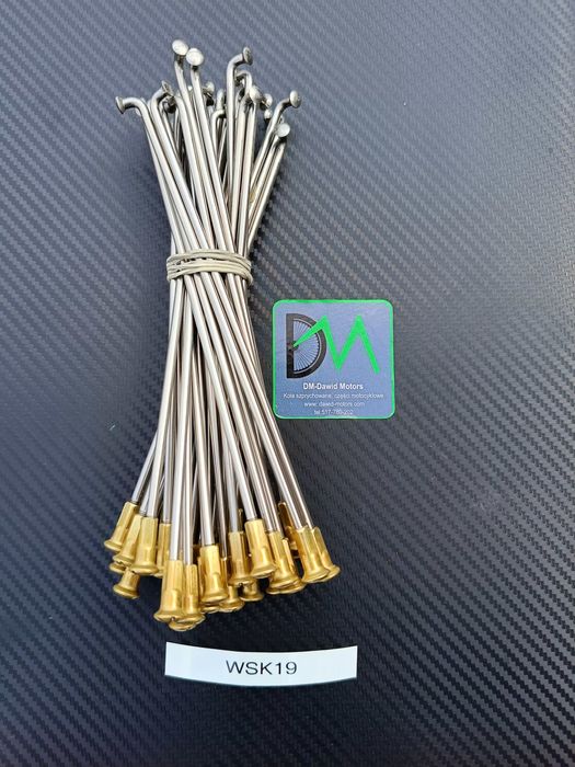 szprychy nierdzewne wsk 125 175 nyple mosiężne najlepsza jakość fv