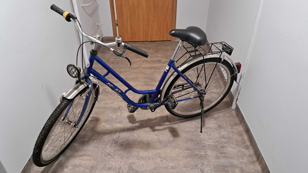 Rower damski miejski niebieski