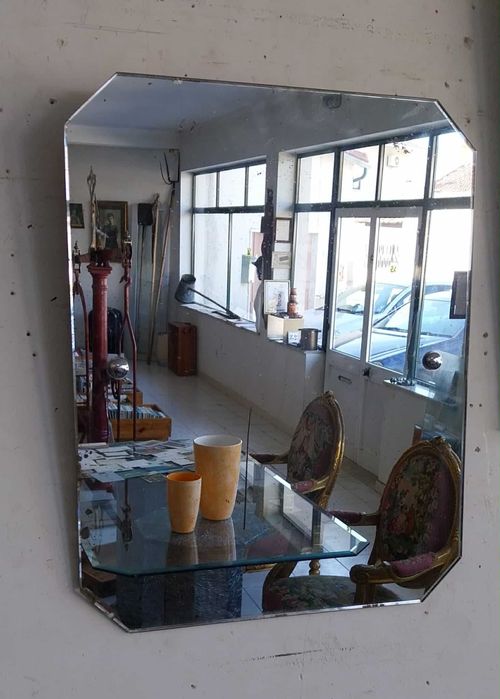 Antigo Espelho Oitavado de Casa de Banho (VINTAGE)