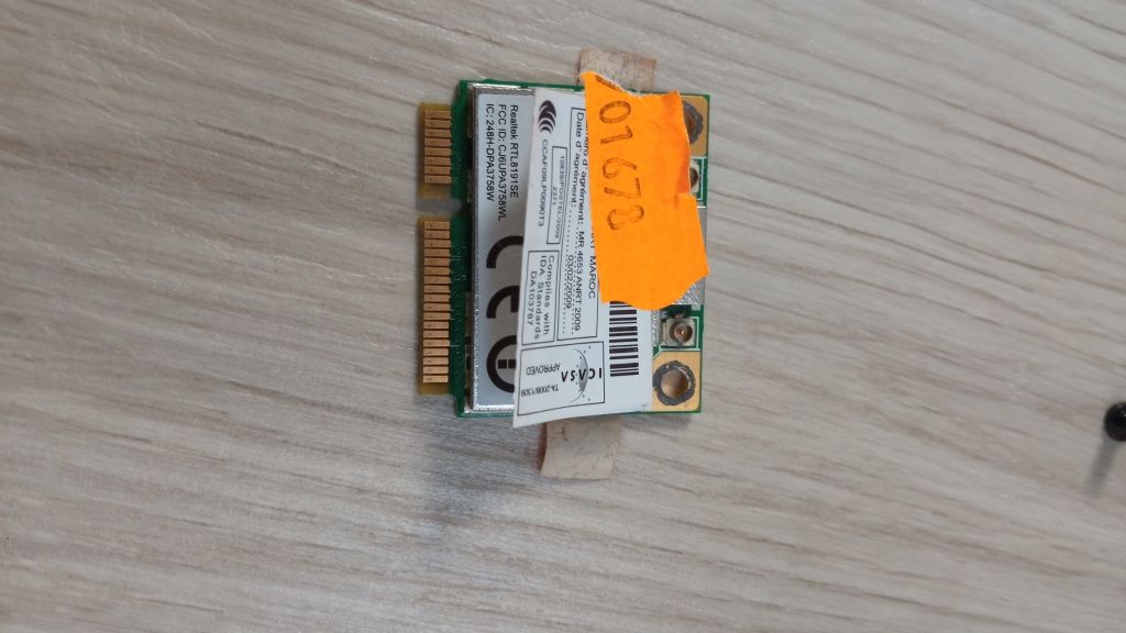 Karta Wi-Fi Realtek RTL8191SE – idealny stan, z demontażu