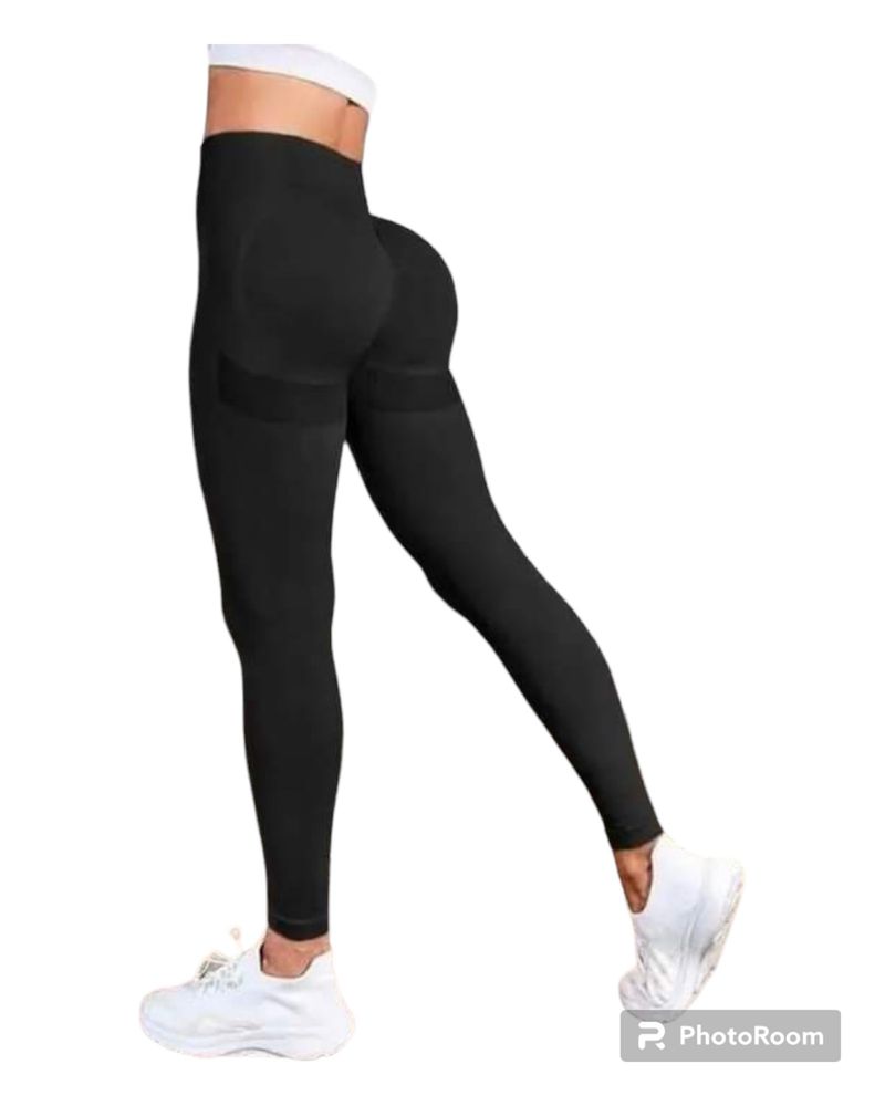 Legginsy sportowe damskie push up Dostepne Rozmiary S M LCzarne.