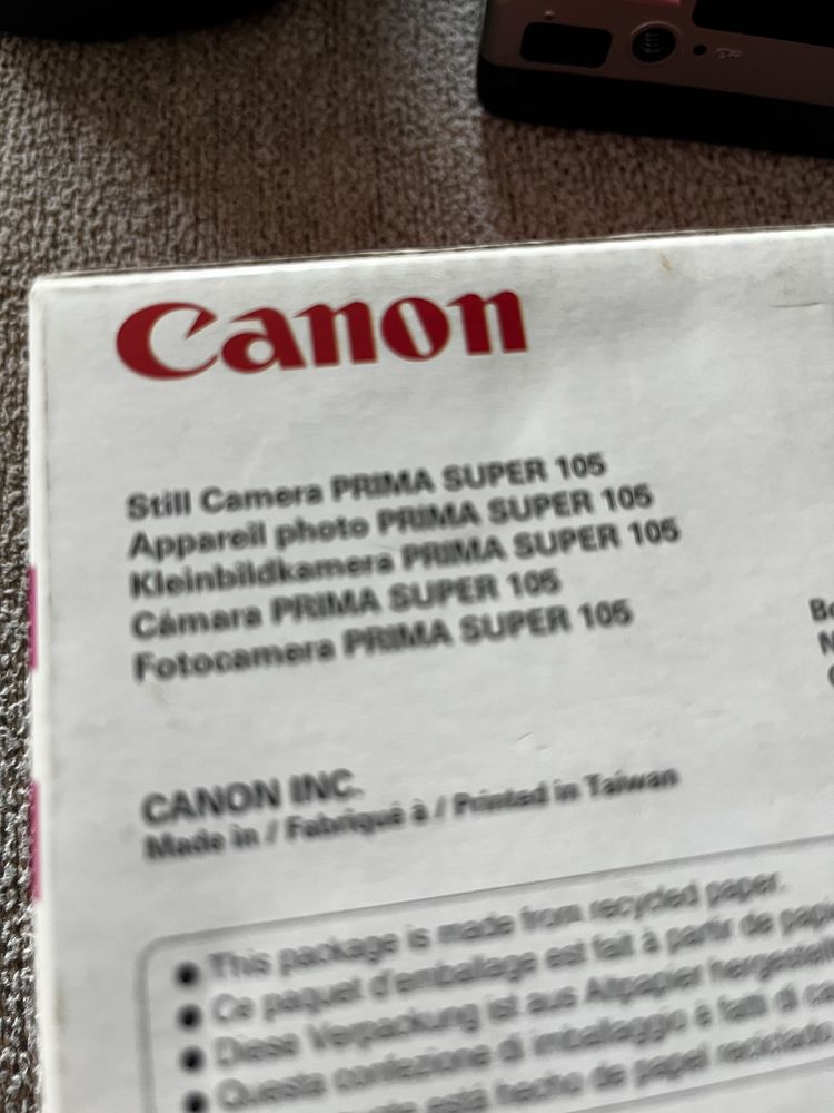 Maquina Canon Prima super 105 analogica (rolo)
