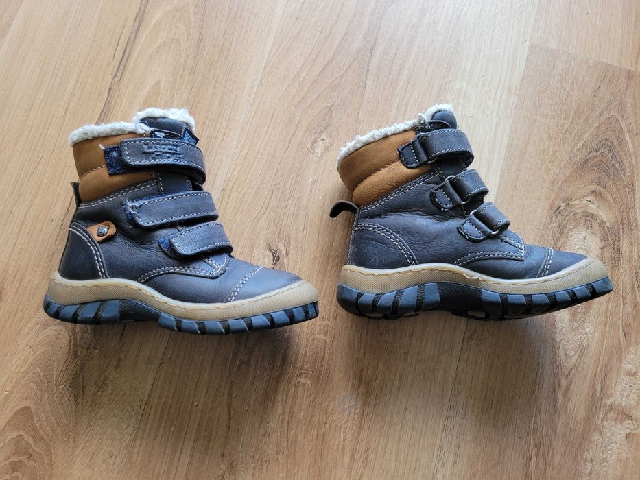Buty skórzane zimowe Lasocki Kids r.22 niemowlęce trzewiki kozaki